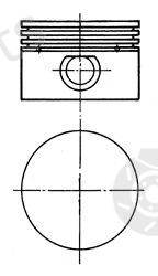  KOLBENSCHMIDT part 90843620 Piston