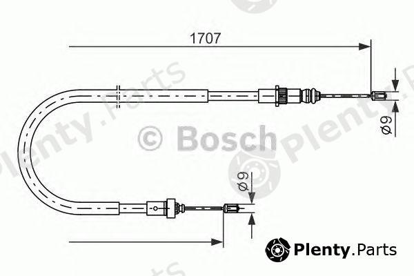  BOSCH part 1987477587 Cable, parking brake