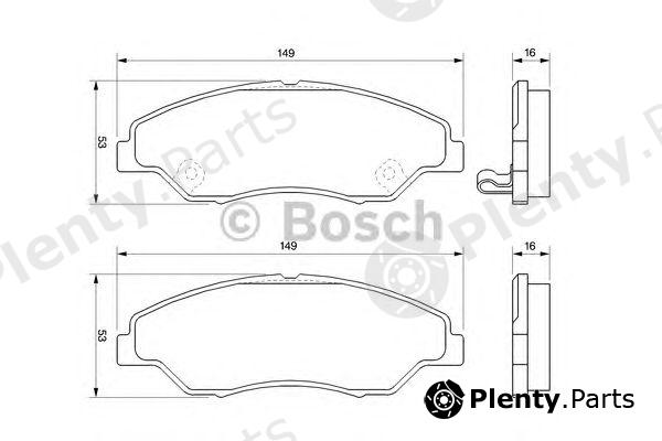  BOSCH part 0986424696 Brake Pad Set, disc brake