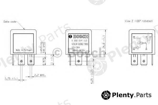  BOSCH part 0332014112 Relay, main current; Relay