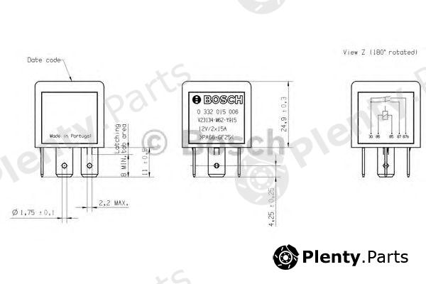  BOSCH part 0332015006 Relay, main current; Relay