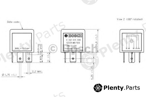  BOSCH part 0332015008 Relay, main current; Relay