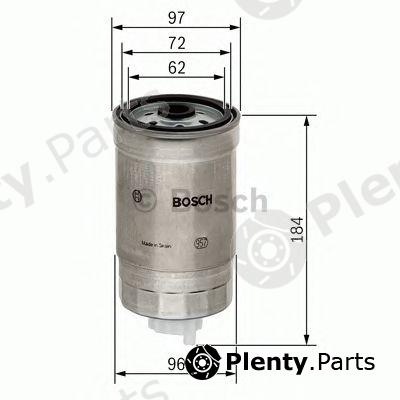  BOSCH part F026402036 Fuel filter