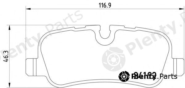  TEXTAR part 2419204 Brake Pad Set, disc brake