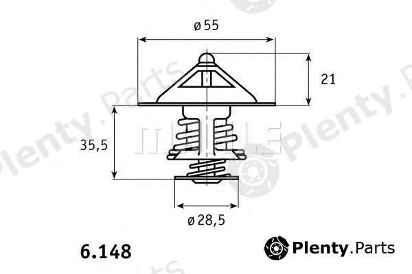  BEHR THERMOT-TRONIK part TX6783D Thermostat, coolant