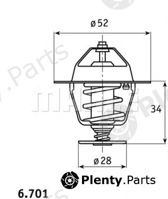  BEHR THERMOT-TRONIK part TX6888D Thermostat, coolant