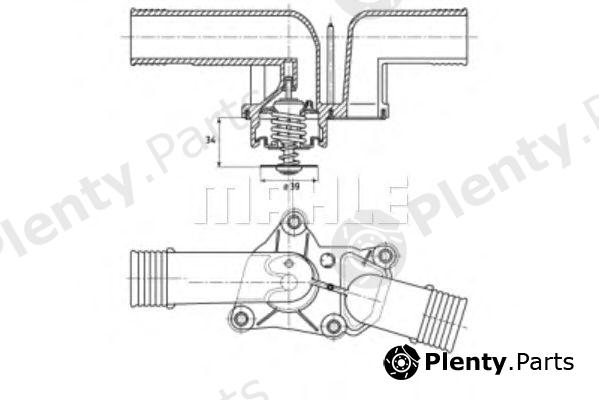  BEHR THERMOT-TRONIK part TI2495 Thermostat, coolant
