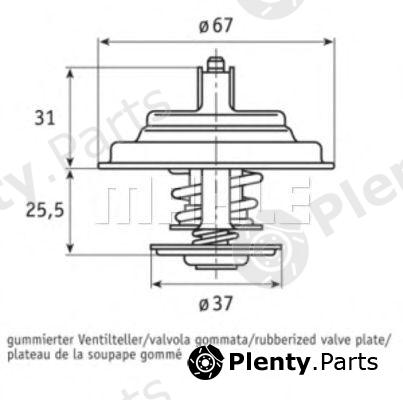  BEHR THERMOT-TRONIK part TX2587D Thermostat, coolant