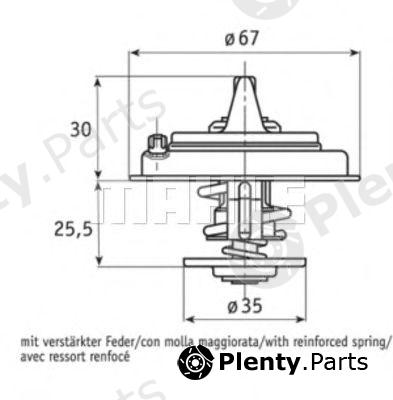  BEHR THERMOT-TRONIK part TX3482D Thermostat, coolant