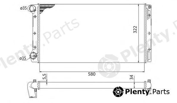  MAGNETI MARELLI part 350213172003 Radiator, engine cooling