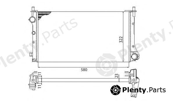  MAGNETI MARELLI part 350213382003 Radiator, engine cooling