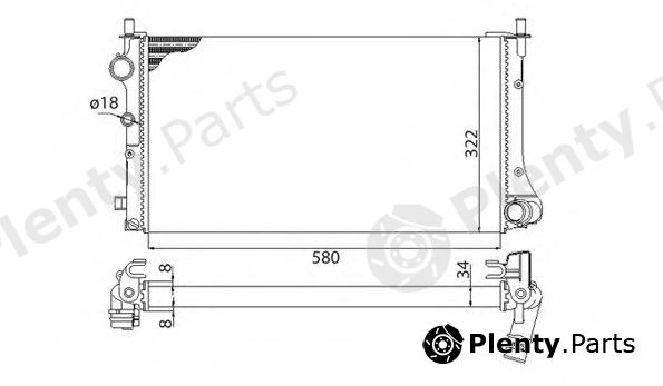  MAGNETI MARELLI part 350213383003 Radiator, engine cooling