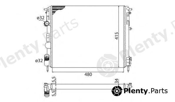  MAGNETI MARELLI part 350213991003 Radiator, engine cooling