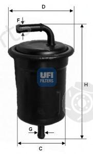  UFI part 31.521.00 (3152100) Fuel filter