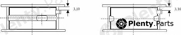  AE part AEM7393STD Crankshaft Bearing Set