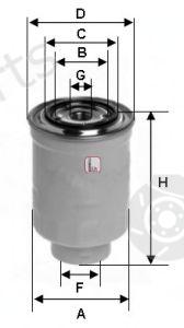  SOFIMA part S0410NR Fuel filter