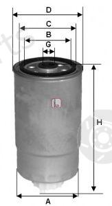  SOFIMA part S1379NR Fuel filter