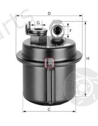  SOFIMA part S1538B Fuel filter