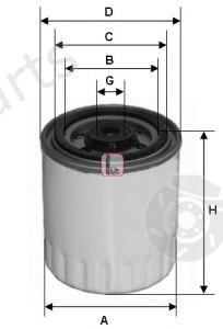  SOFIMA part S9600NR Fuel filter