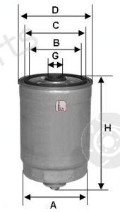  SOFIMA part S4378NR Fuel filter