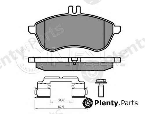  MEYLE part 0252430620/K1 (0252430620K1) Brake Pad Set, disc brake