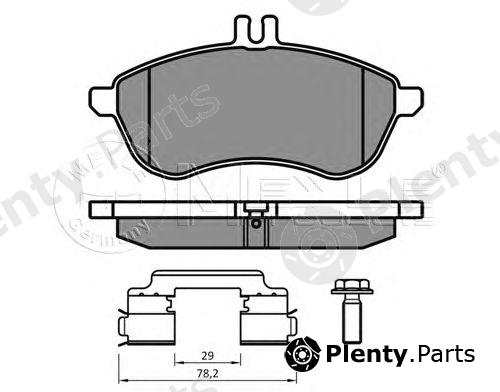  MEYLE part 0252430620/K2 (0252430620K2) Brake Pad Set, disc brake
