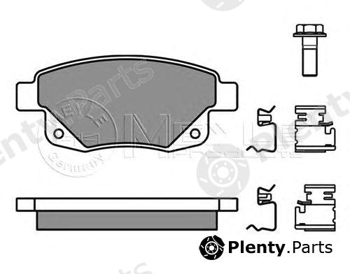  MEYLE part 0252448617/W (0252448617W) Brake Pad Set, disc brake