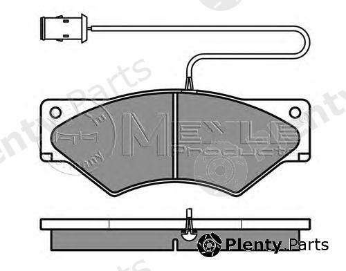  MEYLE part 0252900120/W (0252900120W) Brake Pad Set, disc brake