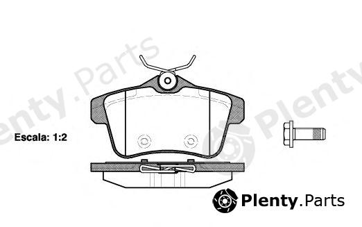  REMSA part 141800 Brake Pad Set, disc brake