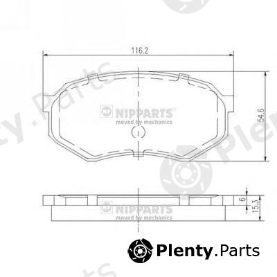  NIPPARTS part J3603030 Brake Pad Set, disc brake