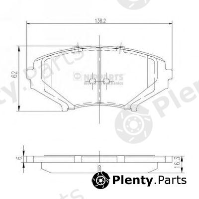  NIPPARTS part J3603066 Brake Pad Set, disc brake