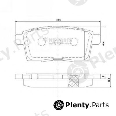  NIPPARTS part N3613024 Brake Pad Set, disc brake
