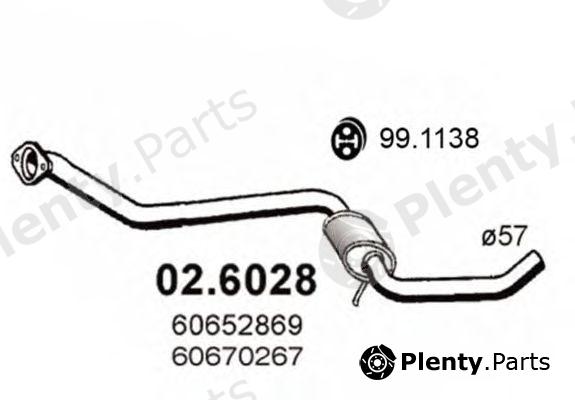 ASSO part 02.6028 (026028) Middle Silencer