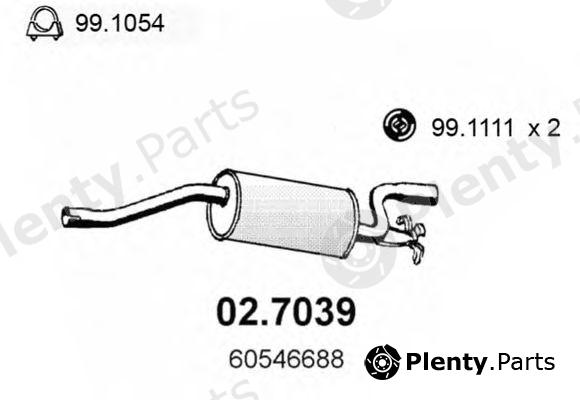  ASSO part 02.7039 (027039) End Silencer