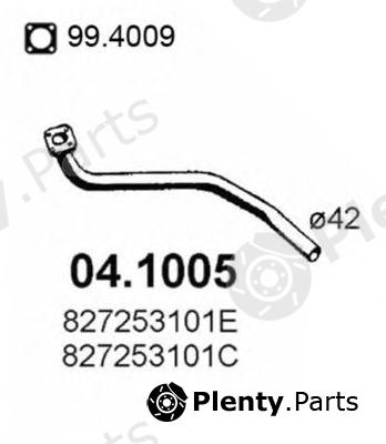  ASSO part 04.1005 (041005) Exhaust Pipe