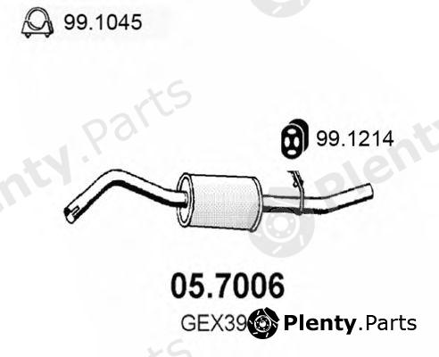  ASSO part 05.7006 (057006) End Silencer