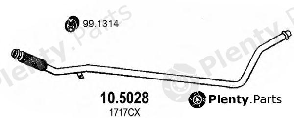  ASSO part 10.5028 (105028) Exhaust Pipe