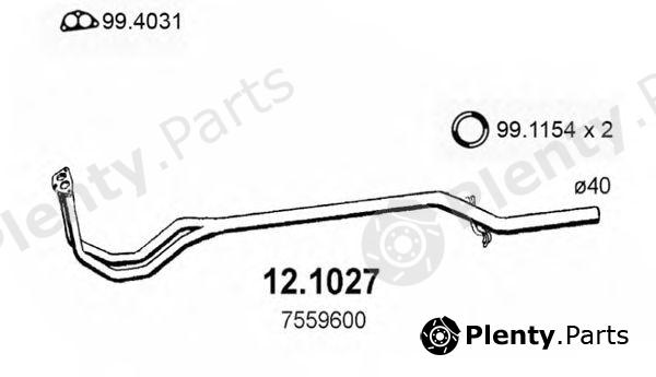  ASSO part 12.1027 (121027) Exhaust Pipe