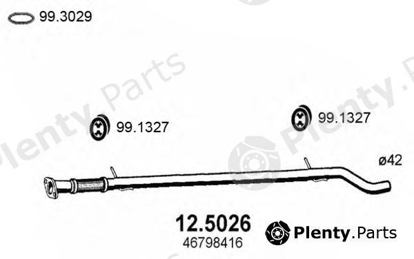  ASSO part 12.5026 (125026) Exhaust Pipe