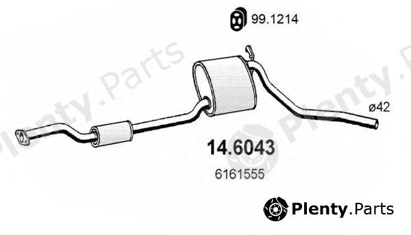  ASSO part 14.6043 (146043) Middle Silencer