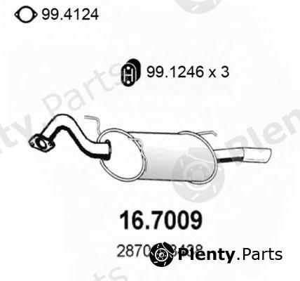  ASSO part 16.7009 (167009) End Silencer