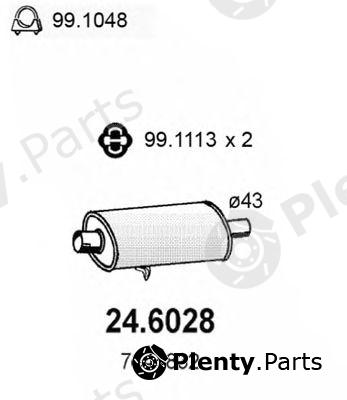  ASSO part 24.6028 (246028) Middle Silencer