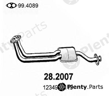  ASSO part 28.2007 (282007) Front Silencer