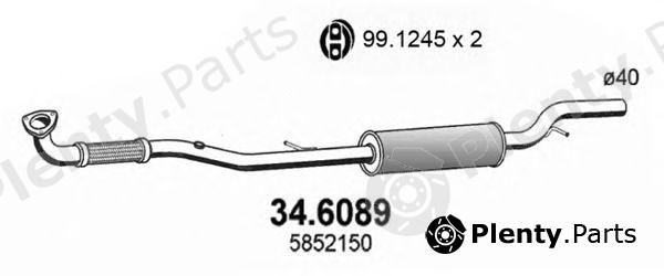  ASSO part 34.6089 (346089) Middle Silencer