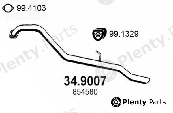 ASSO part 34.9007 (349007) Exhaust Pipe