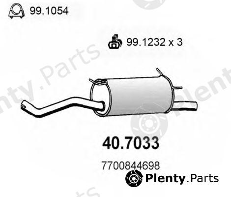  ASSO part 40.7033 (407033) End Silencer