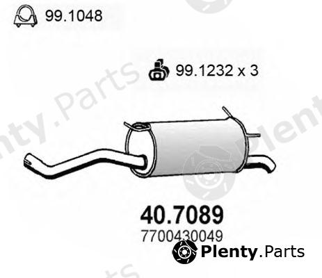 ASSO part 40.7089 (407089) End Silencer