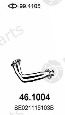  ASSO part 46.1004 (461004) Exhaust Pipe