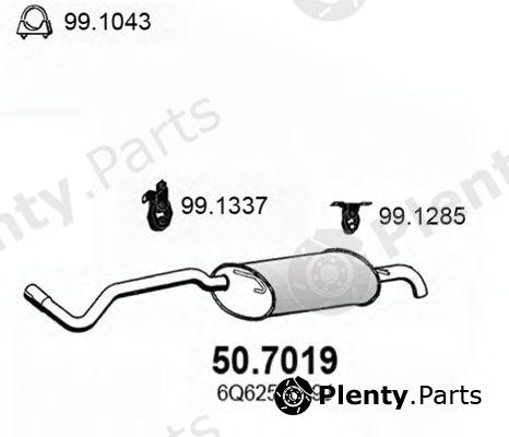  ASSO part 50.7019 (507019) End Silencer