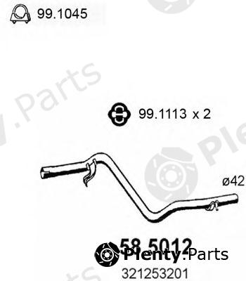 ASSO part 58.5012 (585012) Exhaust Pipe